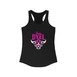 team DYEL pink tank top
